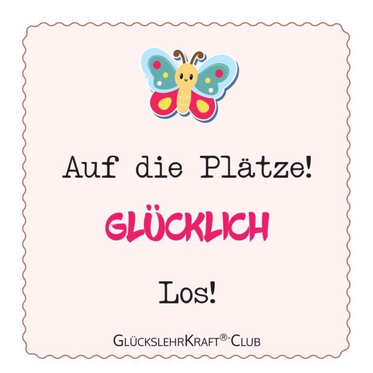 Auf die Plätze – glücklich los!
