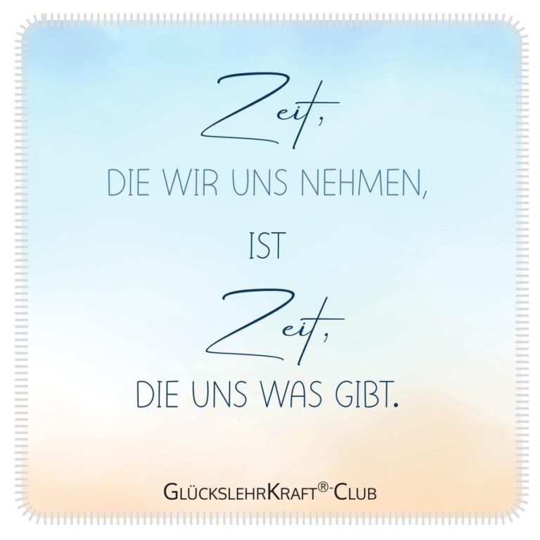 Zeit, die uns was gibt